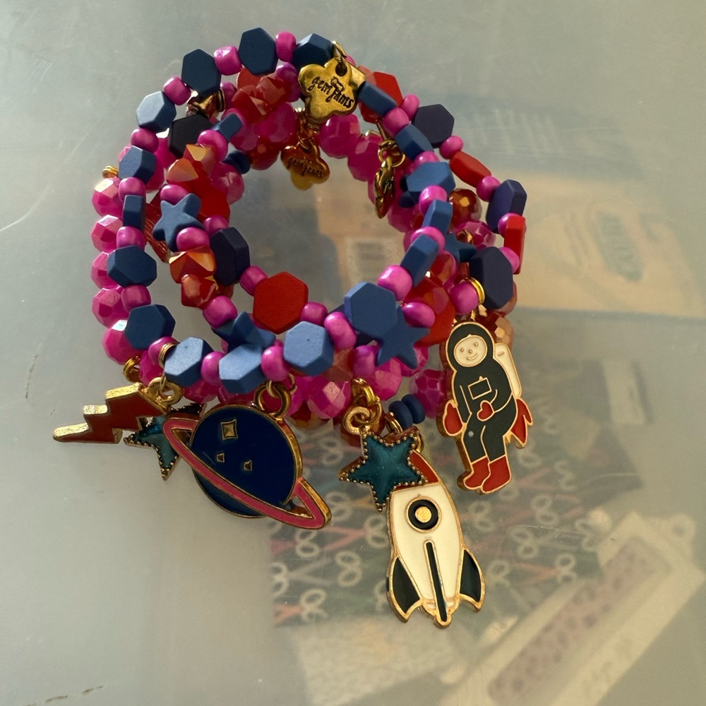 New with tags Erimish Gem Jams Starter Bracelet Stack Rocket Star Set! Kid size!